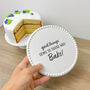 White Ceramic Cake Stand And Cake Plate Gift For Bakers, thumbnail 6 of 12