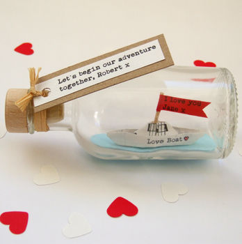 Personalised Love Boat Anniversary Or Wedding Gift, 11 of 12