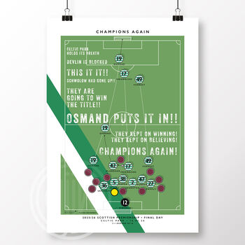 Celtic Osmand Goal Poster, 2 of 5