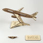 Airbus A320 Ceo Wingfence Model Plane Personalised Wooden Kit, thumbnail 3 of 12
