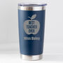 Personalised Best Teacher Ever Apple Thermos Insulated Cup, thumbnail 3 of 6
