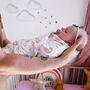 Personalised Notes Printed Swaddle Blanket, thumbnail 3 of 9