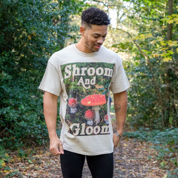 Shroom And Gloom Men's Slogan T Shirt, 4 of 6