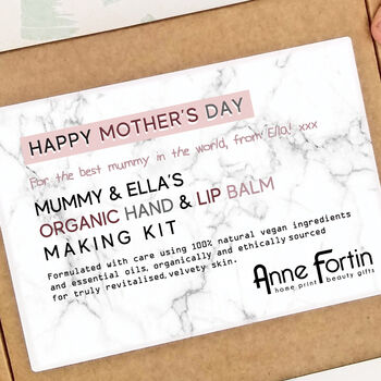 Mother's Day Organic Hand And Lip Balm Kit Letterbox, 7 of 11