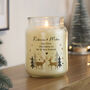 Personalised Reindeer Couple Christmas Candle Jar, thumbnail 1 of 4