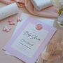 Pink Girls Baby Shower Invitations, thumbnail 2 of 7