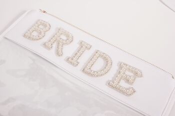 Personalised Clear Make Up Bags With Pearl Letters, 11 of 12