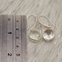 Green Amethyst Earrings Crafted In Sterling Silver, thumbnail 6 of 6
