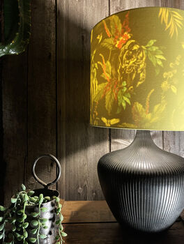 Carbon Deadly Night Shade Lampshade In Acid Yellow, 4 of 8