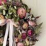 Cottage Style Dried Flower Wreath, thumbnail 3 of 8