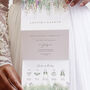 Whimsical Spring Concertina Wedding Invitations, thumbnail 1 of 6