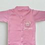 Personalised Bunny Embroidered Sleepsuit, thumbnail 1 of 2