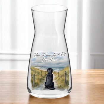 Personalised Black Labrador Dog Beach Walk Collection, 7 of 8