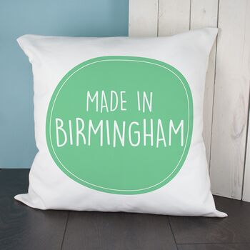 Personalised 'Made In' Cushion Cover, 2 of 7