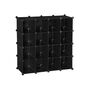 15 Black Interlocking Shoe Rack Storage Organiser, thumbnail 4 of 7