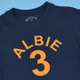 Personalised Birthday Name And Number Kids T Shirt, thumbnail 3 of 4