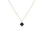Yellow Gold Pendant Birthstone Necklace September Sapphire, thumbnail 5 of 7