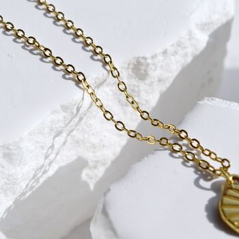 Twisted Heart Necklace Gift For Her 18 K Gold, 2 of 5