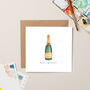 Champagne Congratulations Card, thumbnail 1 of 3