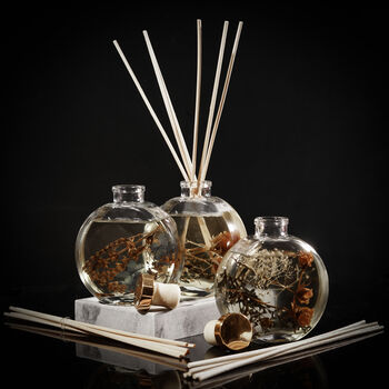 Glass Botanical Reed Diffuser, Lavender Scent, 3 of 5