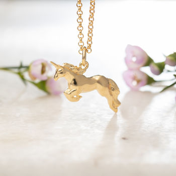 Sterling Silver Unicorn Stud Earrings, 5 of 8