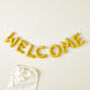 Fair Trade Letter Garland Welcome Eco Felt Decor 95cm, thumbnail 4 of 9