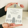 Personalised Grey Wooden House Ornament, thumbnail 1 of 5