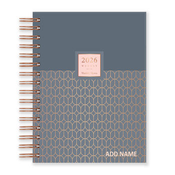 2026 Diary Matilda Myres A5 Week In View Wiro Personalised, 10 of 12