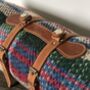 Recycled Wool Picnic Rug And Leather Straps, thumbnail 2 of 4