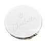 Personalised Silver Heart Round Compact Mirror, thumbnail 5 of 5