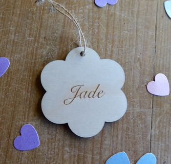 Wooden Flower Name Tag, 3 of 5