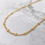 18k Gold Vermeil Plated Double Chain Necklace, thumbnail 2 of 5