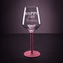 Personalised Birthday Glittered Wine Glass, thumbnail 1 of 6
