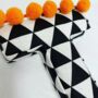 Colourful Pompom Fabric Letter, thumbnail 7 of 8