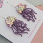 Handmade Resin Jellyfish Earrings That Wiggle With Every Step, thumbnail 8 of 12