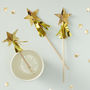 Gold Star Drink Cocktail Party Stirrers, thumbnail 1 of 3