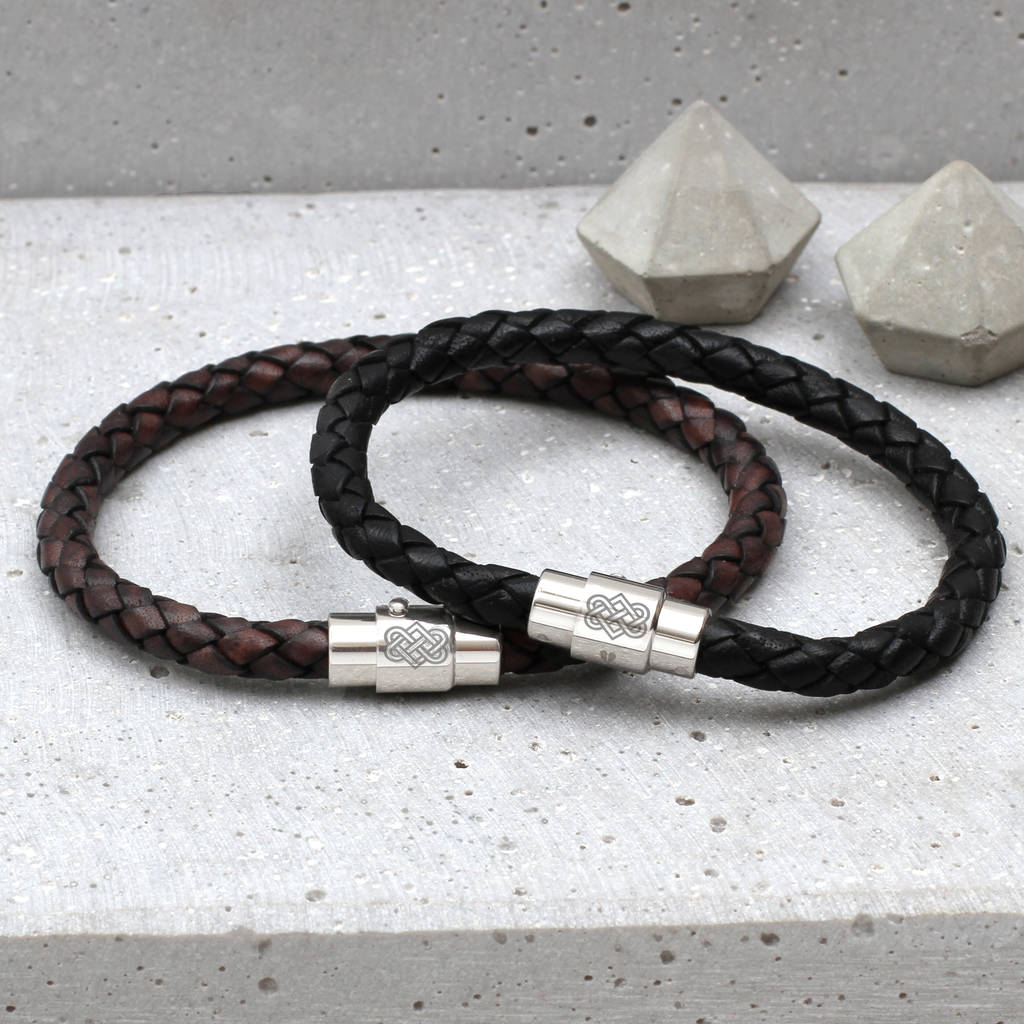 celtic love knot bracelet by hurleyburley man