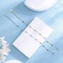 Extra Delicate Emerald Green Cz Bezel Bracelet, thumbnail 8 of 12