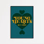 Young Hearts Run Free | Disco Print | Music Poster | Wall Art | A5 A4 A3 | Retro Inspired Music Print | Disco | Bold | Typographic |, thumbnail 5 of 8