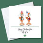 Personalised Fox Family Christmas Cards, thumbnail 3 of 5