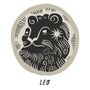 Leo Zodiac Coin Pendant Necklace, thumbnail 5 of 5