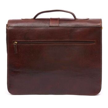 Handmade Leather Briefcase Darwin, 5 of 12