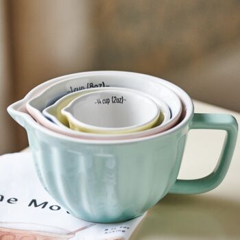 Retro Style Pastel Stacking Measuring Cups, 2 of 7