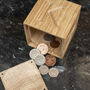 Personalised Oak Money Box, thumbnail 5 of 5