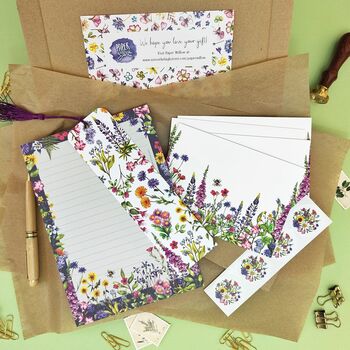 Wildflower Watercolour Stationery Gift Set, 4 of 6
