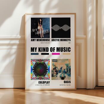 Four Album Cover Poster, Choose Your Own Albums, 4 of 12