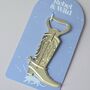 Western Cowboy Boot Bottle Opener Novelty Bar Tool, thumbnail 5 of 6