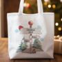 Personalised Christmas North Pole Family Tote Gift Bag, thumbnail 2 of 8