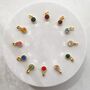 Yellow Gold May Birthstone Necklace Emerald, thumbnail 3 of 5