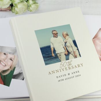 Personalised Photo 50th Anniversary Photo Album, 2 of 5